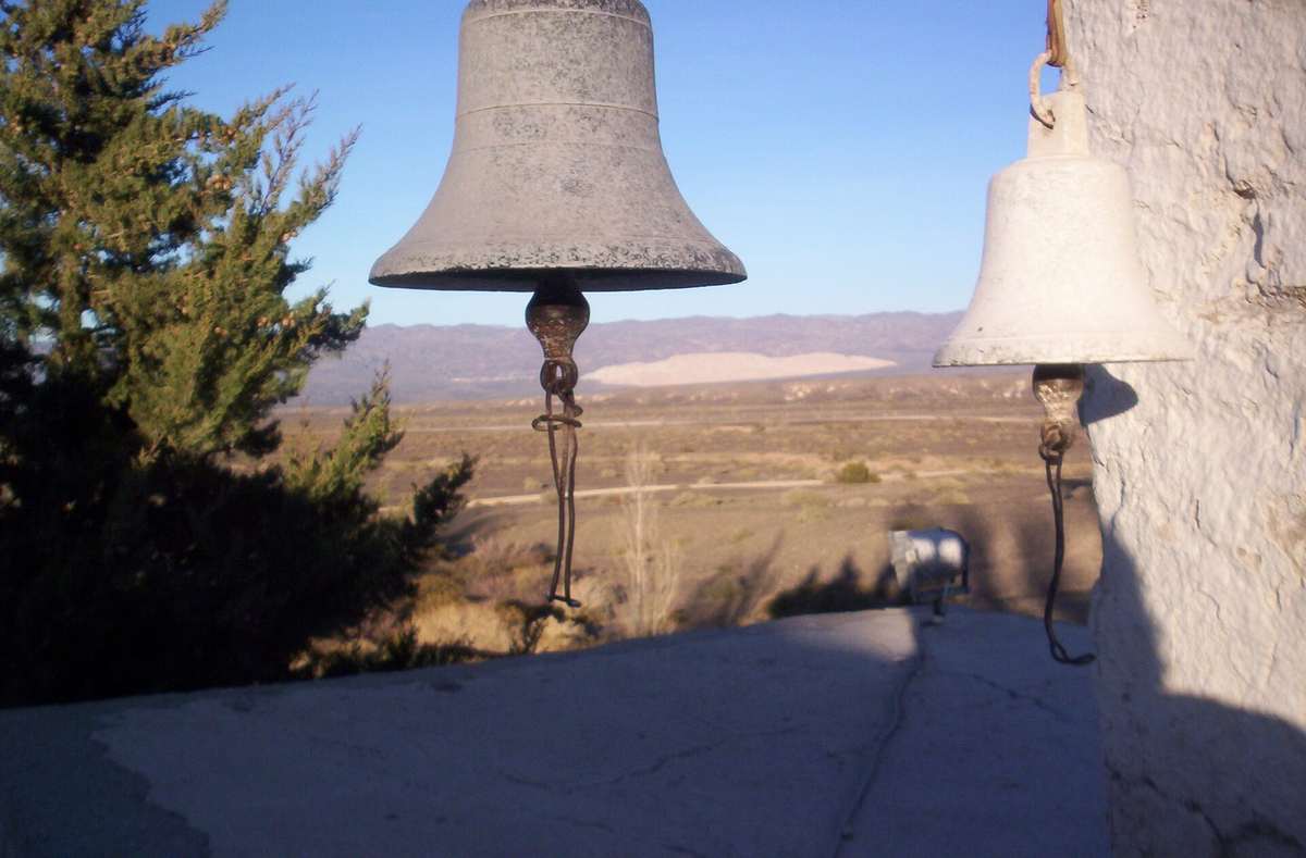 Vista desde la capilla de Rodeo, departamento Iglesia, San Juan — valle y cordillera al fondo, territorio de operaciones de Bengal.